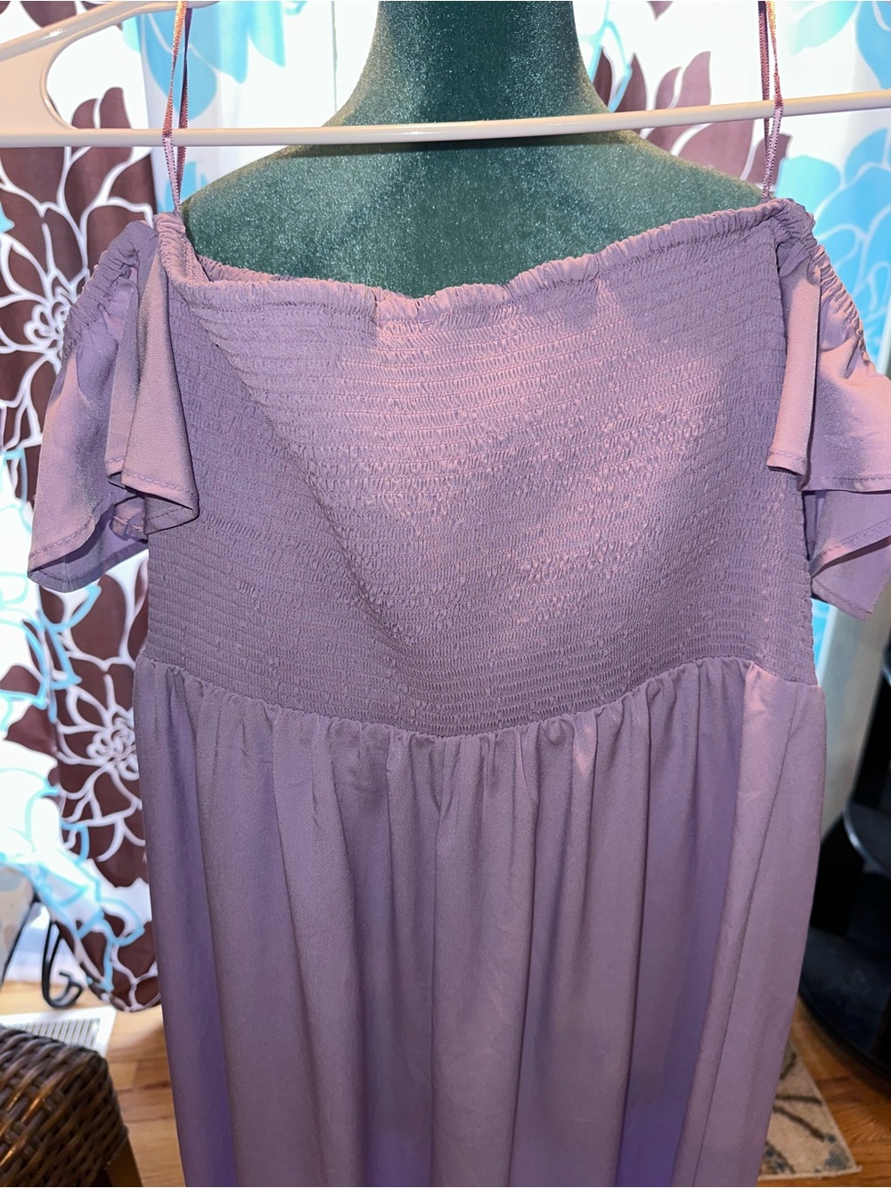 Riley & Rae Lavender Ruffle Strap Jumpsuit - Picture 3 of 3